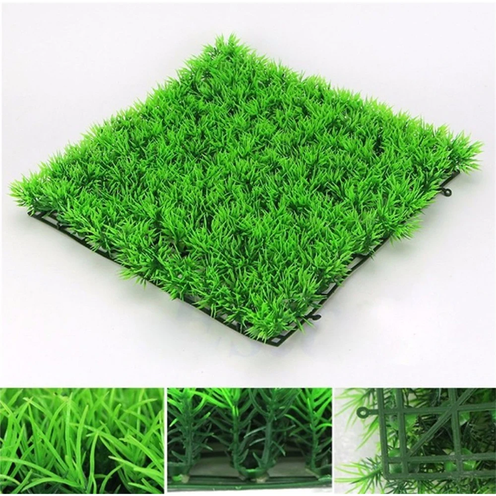 Artificial ABS Plastic Green Grass Plant Lawn Aquatic Aquarium Fish Tank Decor Eco-Friendly Aquarium Ornaments Aquarium Supplies