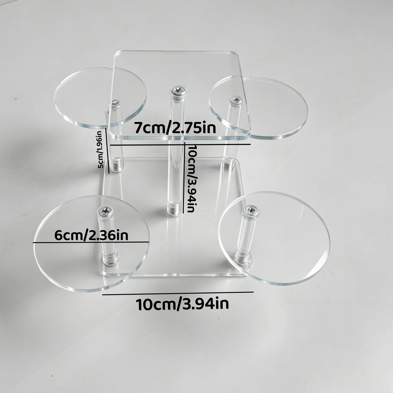 1 PC 2/4 Köpfe Acryl-Displayständer, verwendet zum Platzieren von Schmuck, Sammlerstücken, multifunktionaler Displayständer für Zubehör – Detail 13