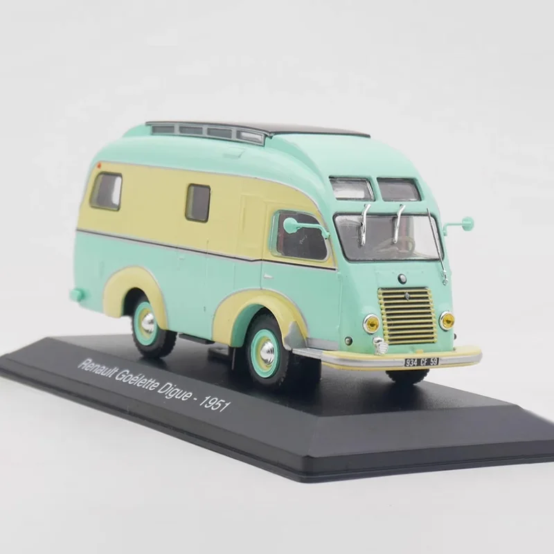 Schaal 1:43 IXO Goelette Digue 1951 Camper Van Legering Model Auto Diecast Eindproduct Simulatie Speelgoed Collectie Statisch Model