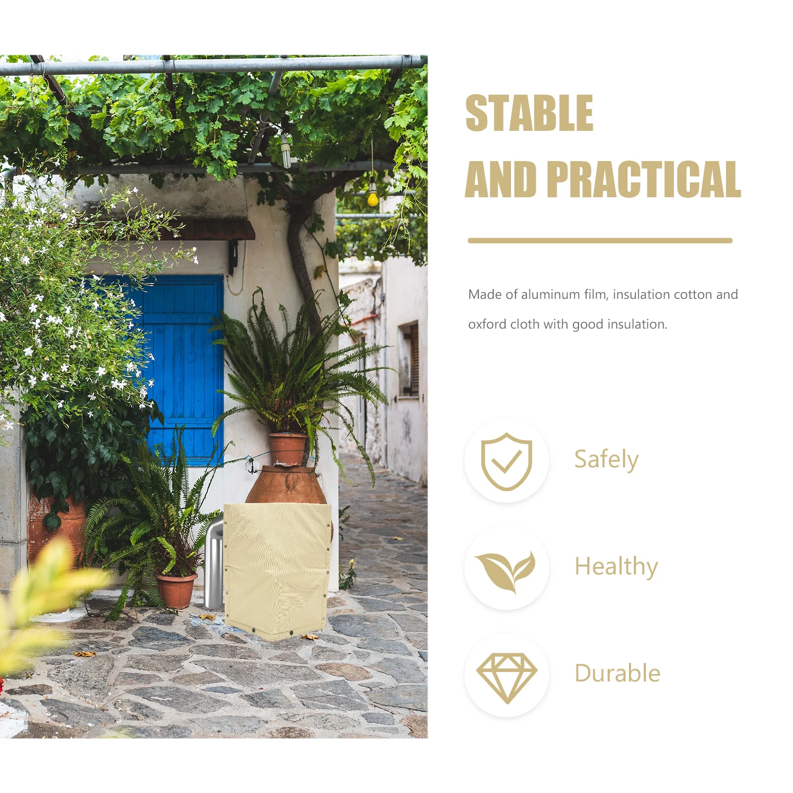 Copertura isolante antiriflusso Misuratore dell'acqua del rubinetto esterno isolato per contatori