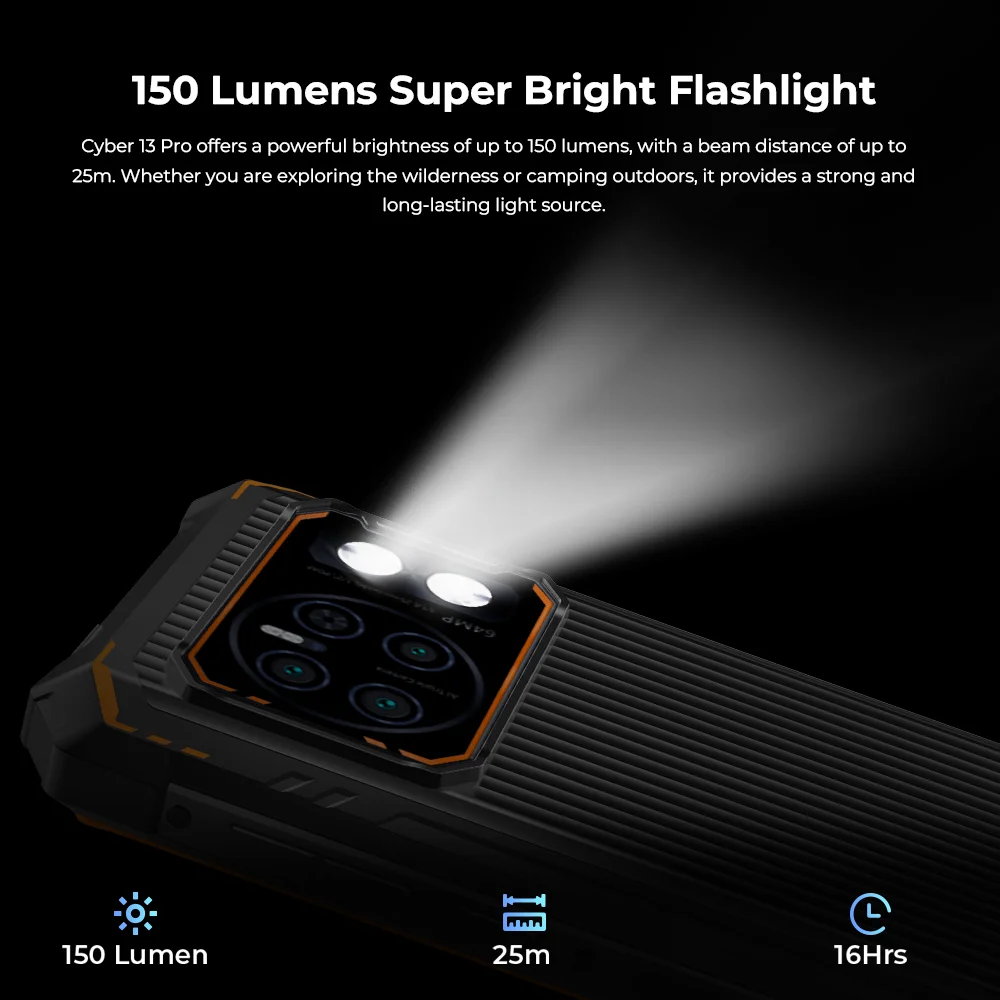 Imagem -03 - Hotwav-cyber 13 Pro Rugged Smartphone Celulares à Venda Android 13 20gb Mais 256gb 150lm Lanterna Polegada Fhd Mais 10800mah 20w 64mp
