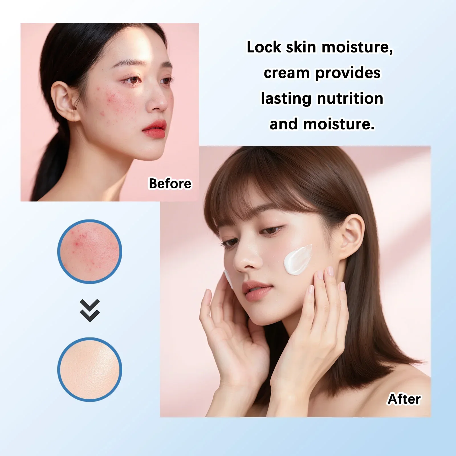 9x كريم الوجه بحمض الهيالورونيك فيت B5 50 مل - ممتلئ وتهدئة البشرة الحساسة، معزز ترطيب خفيف الوزن لإصلاح البشرة #4