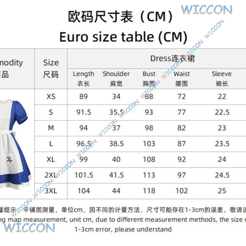 Cos C Anime Alice vestido de princesa delantal de sirvienta vestido juego locura Cosplay disfraz mujer chica fiesta de Halloween Sexy Kawaii