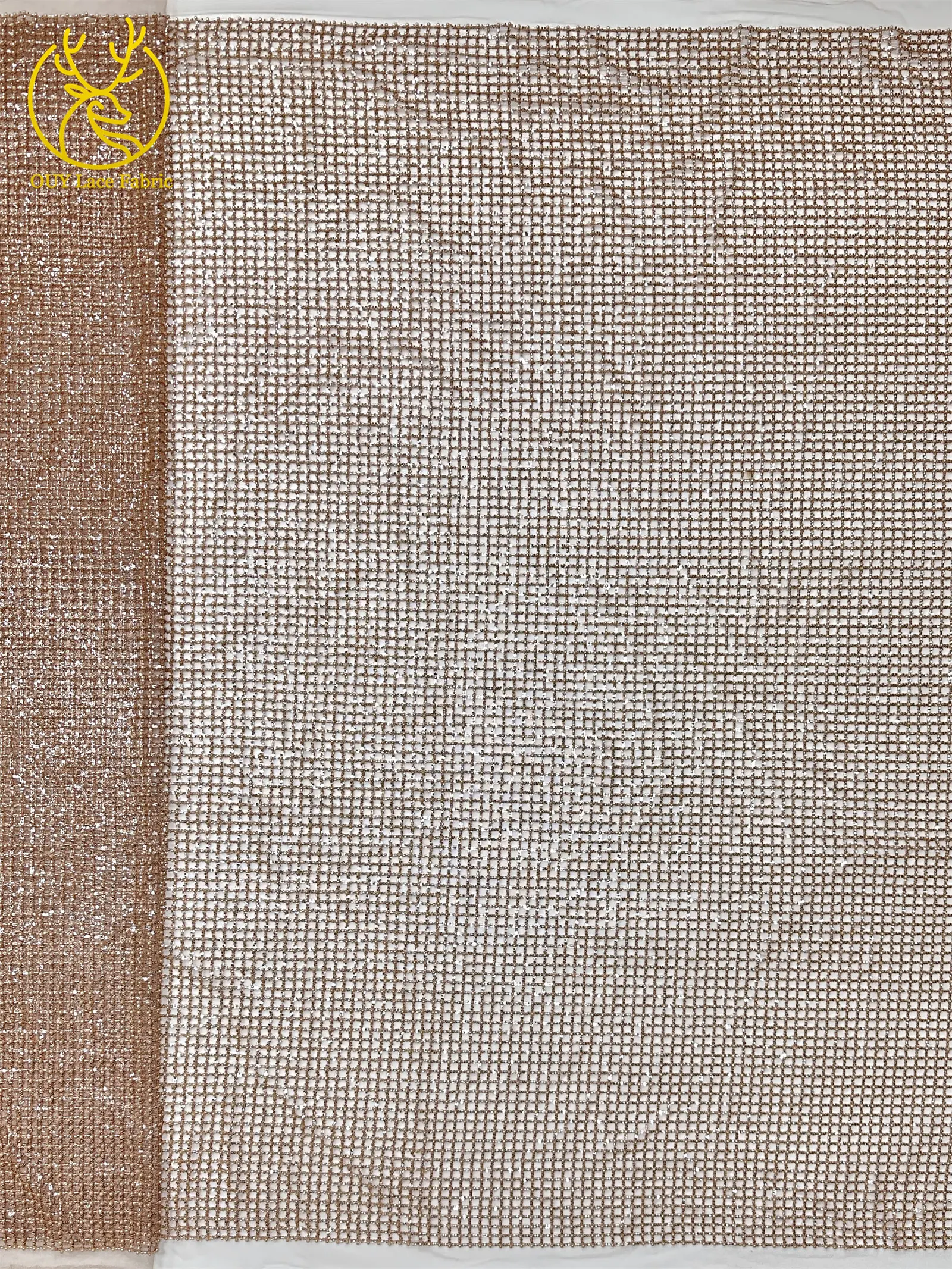 Luxuriöser Partykleid-Spitzenstoff, Tüll-Spitzenstoff mit Perlen, Hochwertiger Pailletten-Netz-Spitzenstoff für Hochzeitskleider, 5 Yards – Detail 10
