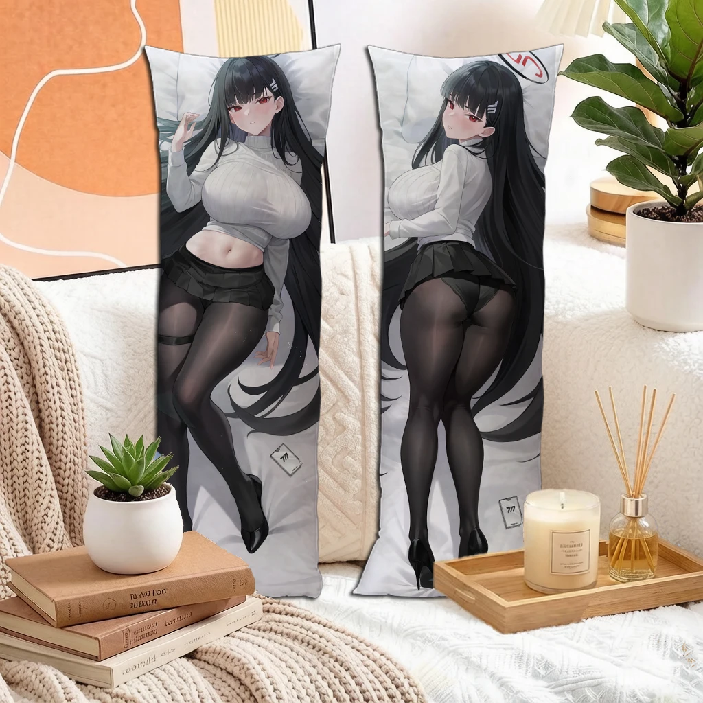 Anime Fantasy School Girl Long Hugging Body Pillow Cover Double Print Dakimakura Case 160x50cm Home Decor