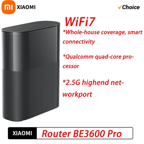 XIAOMI BE3600 Pro Router WiFi 7 High Speed 3570Mbps Qualcomm Quad