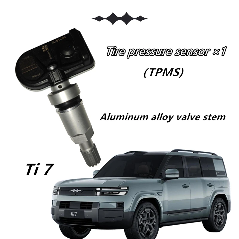 

Датчик давления в шинах для BYD Ti 7/Leopard 7, резиновый/алюминиевый сплав, фирменное соответствие, автоматическое соответствие, TPMS,enza