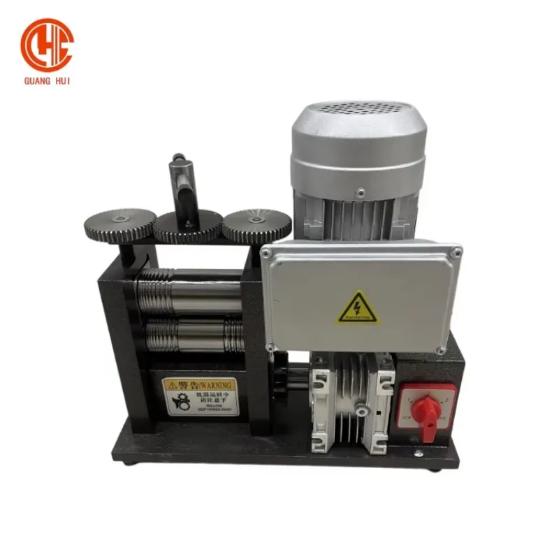 【New】Goldsmith Sheet 370W Mill Gold Silver Jewellery Metal Rolling Machine for Jewelry Sheet Semicircle Line Processing Equipmen