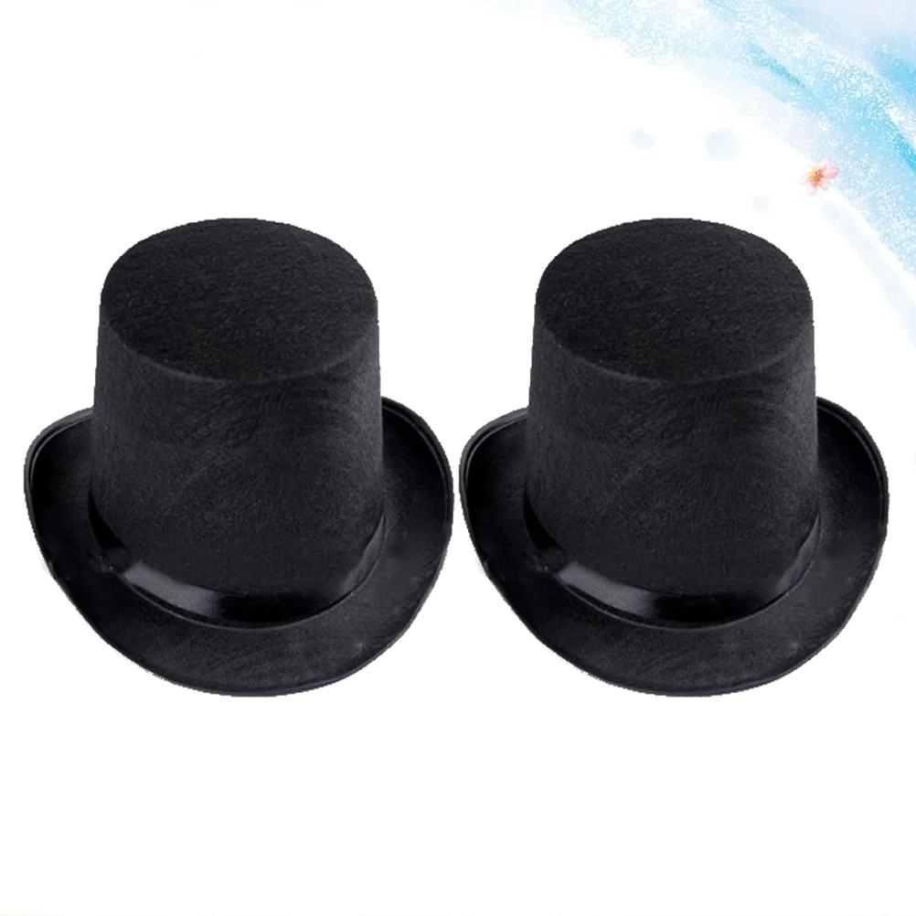 

2pcs Adult Festival Party Felt Hats Creative Hat Decorations Party Favors Dress Up Props for Show Cosplay Prom Party