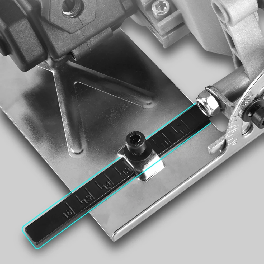 Imagem -04 - Broca Elétrica para Serras Circulares Elétricas Ângulo Moedor Conversão Modificado Adaptador de Fixação com 075 mm Corte Profundidade Escala Régua