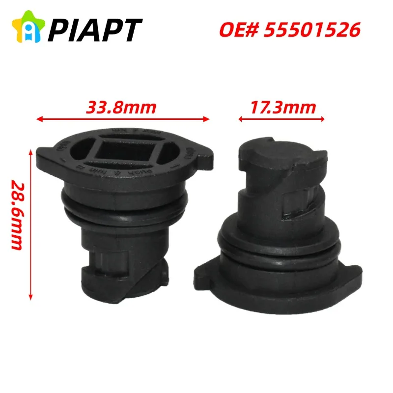 

2PCS OE#55501526 Oil Drain Plug Installation Replace Tools Pan Plastic Screw for Bul/ck Chevy