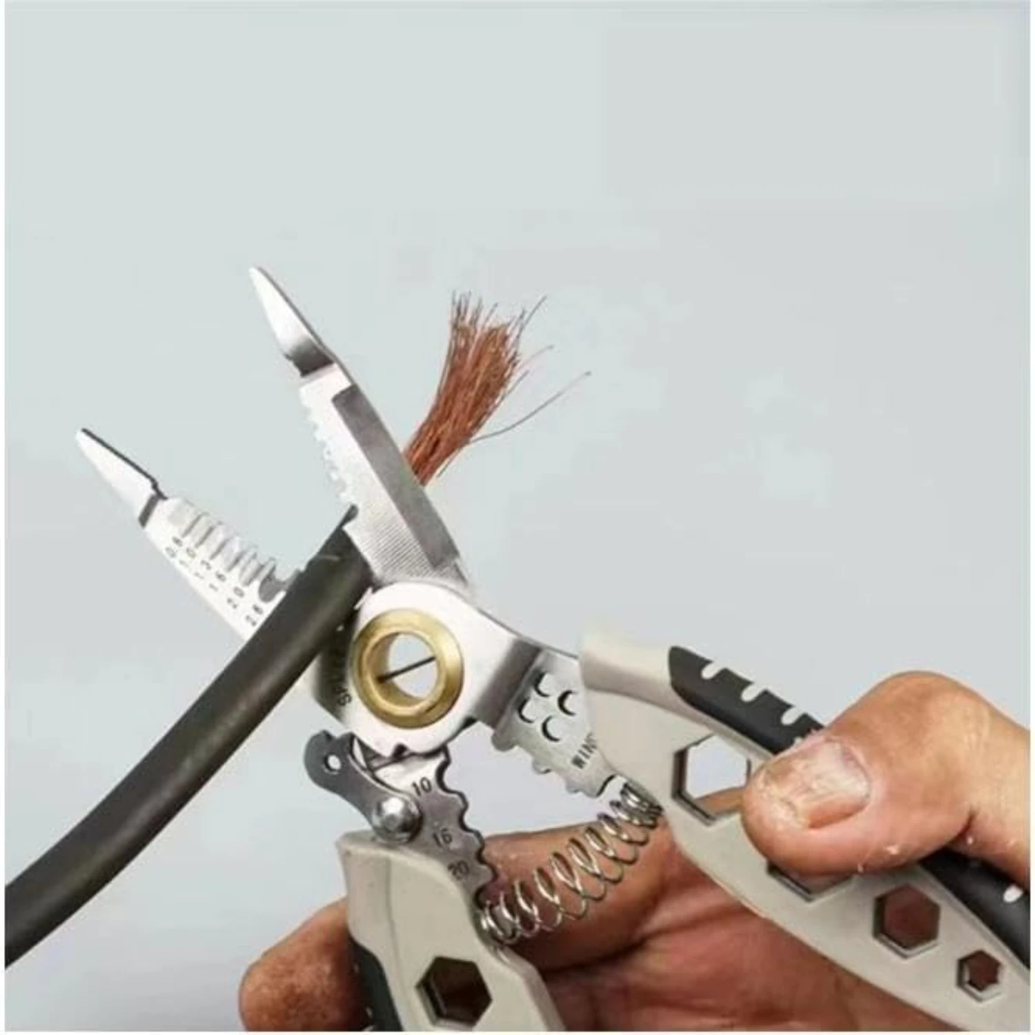 Versatile, efficient high-density silver wire stripper and crimping tool - The perfect, reliable must-have for any wiring projec