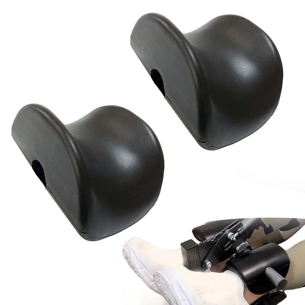 2-Pack U-Shaped Foam Leg Clamp Cushion For Inversion Table Non-Slip Soft Support Pad 4.41x3.19x2.56 Inch Black