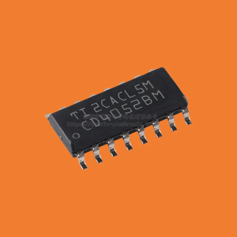 10pcs/Original genuine CD4052BM96 SOIC-16 low conduction leakage current 2-channel 4:1 analog switch