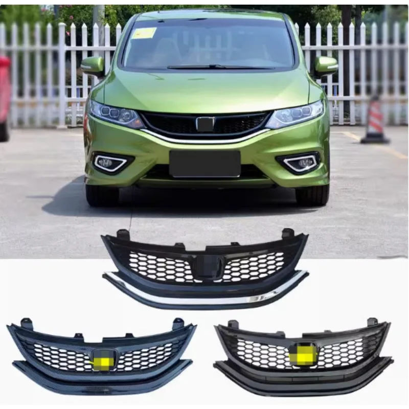 ABS Chrome Front Bumper Upper Radiator Grille Grill Fit for Honda JADE 2013-2016 1PC Racing Grills