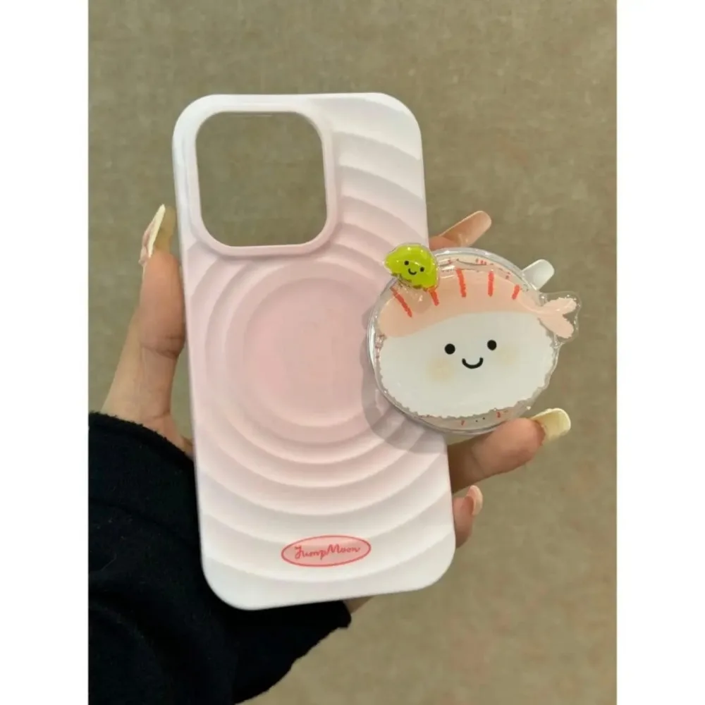 Koreanischer INS Niedlicher Cartoon-Sushi-Halter für MagSafe, drehbarer Fingerringständer für iPhone, Google, universelle magnetische Halterung – Detail 8