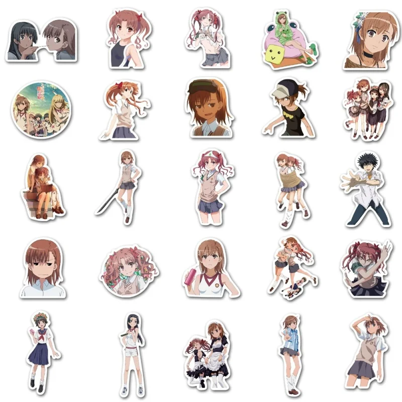 10/30/50Pcs Een Bepaalde Wetenschappelijke Railgun Anime Stickers Waterdichte Graffiti Cartoon Decal Notebook Diy Geschenken