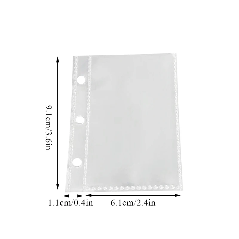 9.1*7.2cm 10pcs One Inner Page Can Hold 2 Cards And Has 2 Sockets For Binder Photocards New 8*6cm 60pcs Blank Inner Core Paper