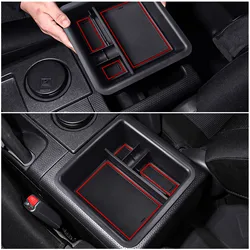 Center Console Organizer For FJ Cruiser 2007-2021 Accessories Insert Armrest Box ABS Secondary Storage Tray Coin Container