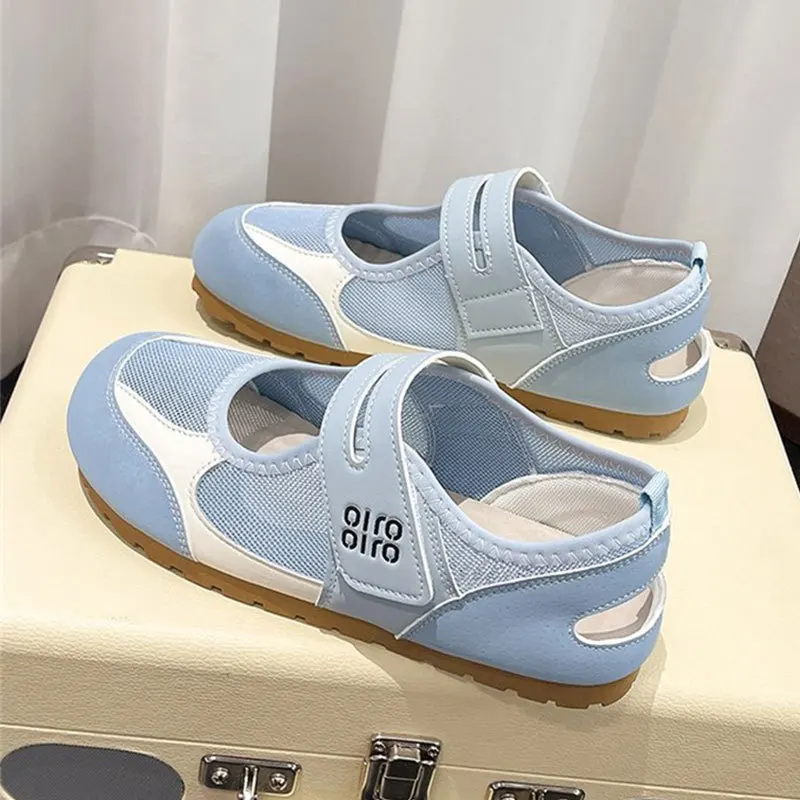Zapatos Planos Mary Jane para Mujer, Zapatos Casuales Sin Cordones, Suela Suave, Ligeros, Estilo Veraniego, Antideslizantes, Zapatillas Blancas para Exteriores