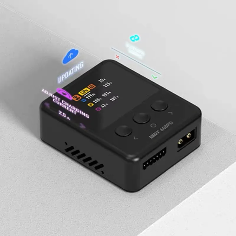 For Esther ISDT 608PD Smart Charger Dual Mode Input APP Control High Brightness IPS Screen Drone Accessories