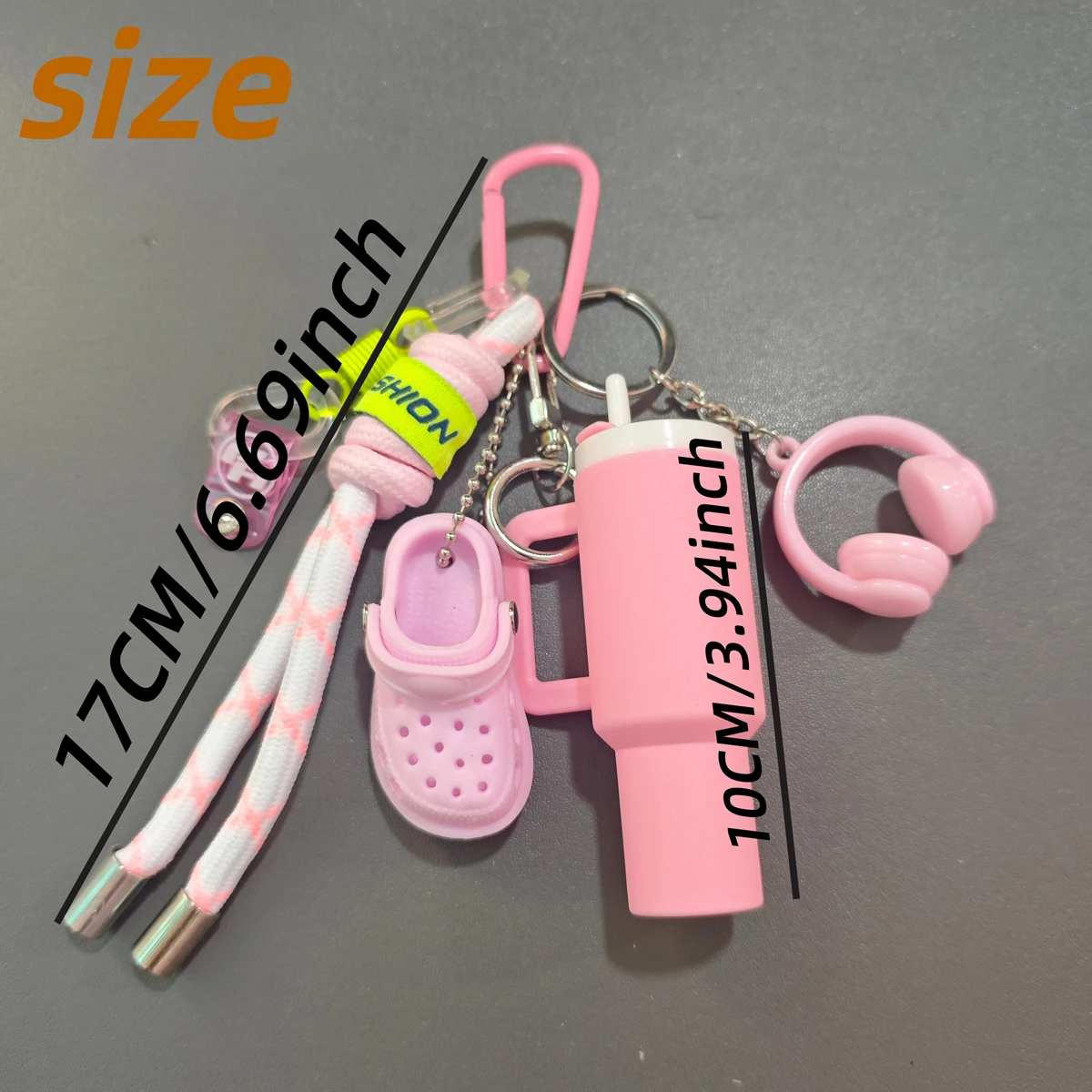 Trendy Woven Anti-Loss Lanyard Charm Keychain/Couple's Car Key Accessory/Versatile Bag Charm/Top Choice for Birthday Party Gifts