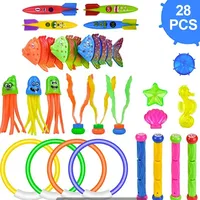 Diving Toys Breath Closure Training Water Underwater Toy Set Children's Swimming Pool Treasure Hunt Water Ring Diamond Kids Toys