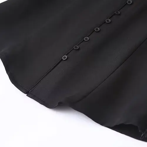 JNLEAOG, новинка весны, женские модные длинные свечьи длинные отложные воротники, полиэфирное волокно, облегающие пуговицы с v-образным вырезом, чистый цвет