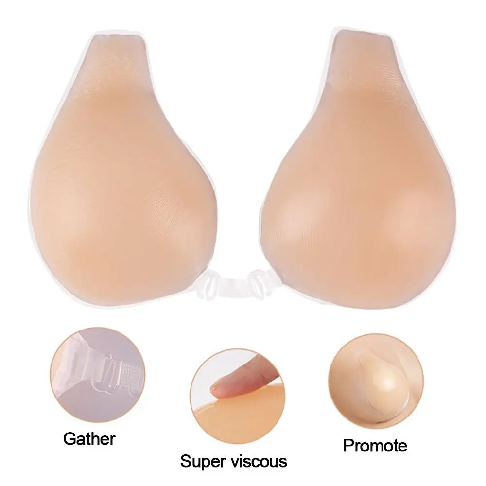 Sexy Silicone For Women Self Adhesive Bra Cover Bra Pad Strapless Breast Petals Nude Bra Chest Stickers Breast Lift