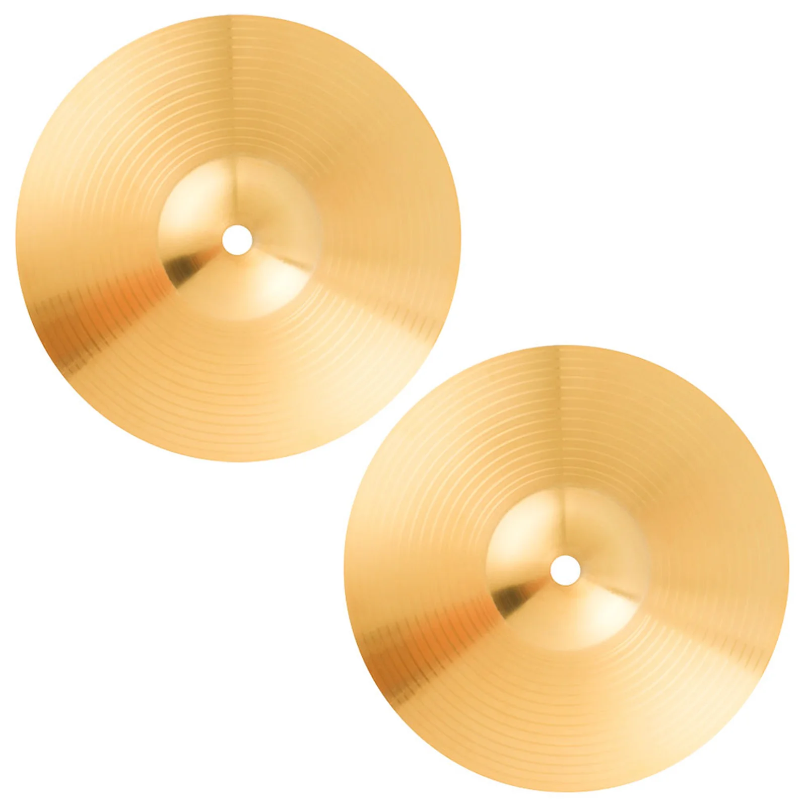 

2 Pcs Cymbals Drum Musical Instrument Accessory Kit Replacement Parts Brass Office
