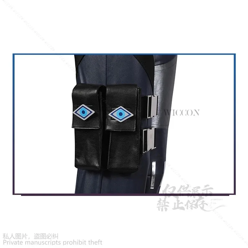 Valorant 페이드 코스프레 의상 게임 성인 여성 가발 코트 바지 허리 가방 벨트 신발 부츠 의상 할로윈 카니발 파티 슈트