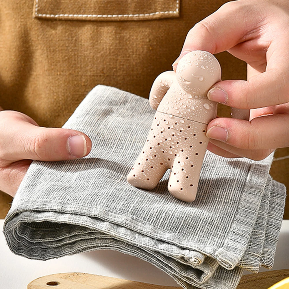 1 قطعة لطيف الكرتون كسول مصفاة شاي سيليكون Infuser Teaware إبريق الشاي تصفية أكياس الشاي صانع ورقة Infusor اكسسوارات المطبخ