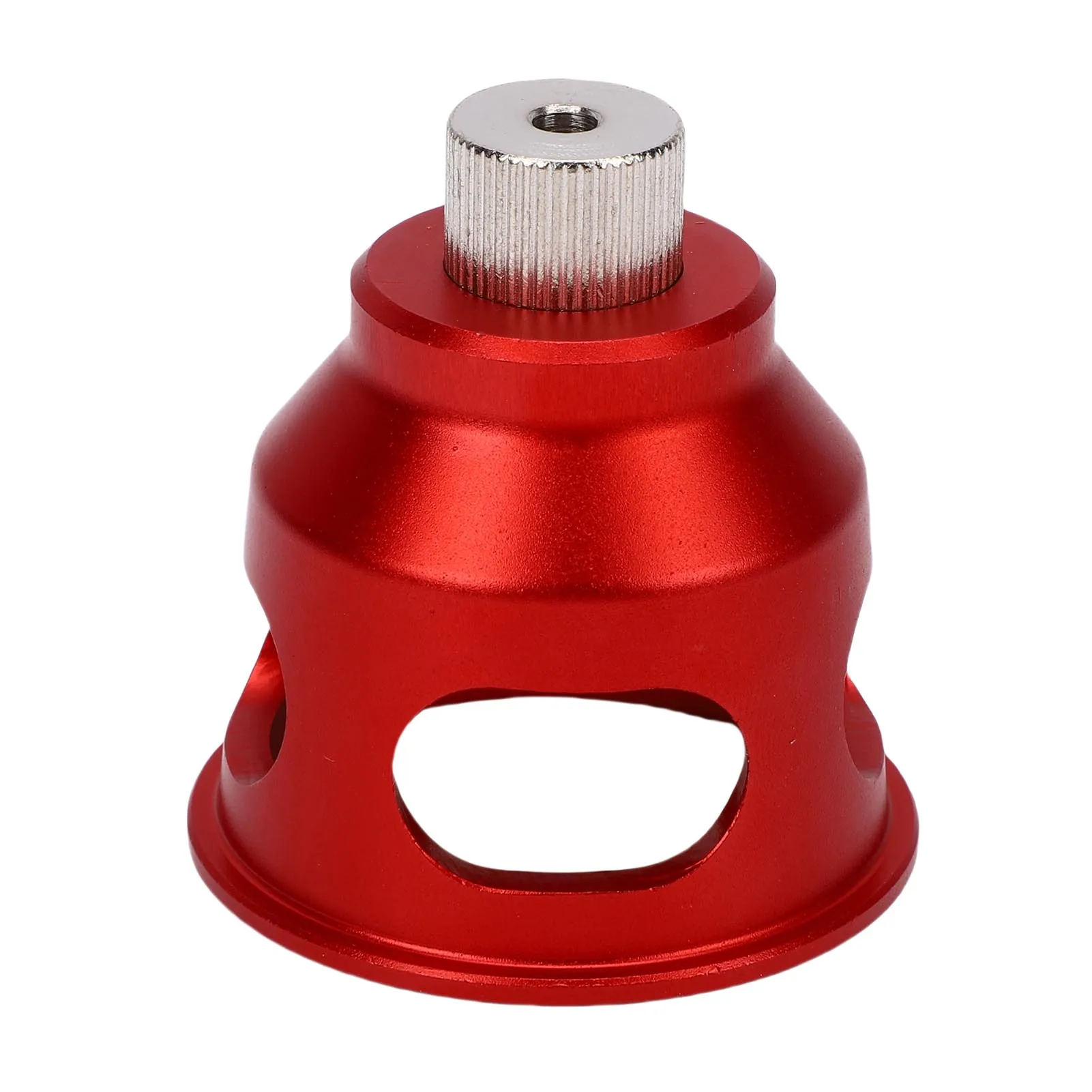 Vertikale Bohrerbefestigungen für die Holzbearbeitung, 90-Grad-Lochstanzer-Werkzeug aus Aluminiumlegierung mit 9-teiligen Bohrbuchsen für die Tischlerei, Rot