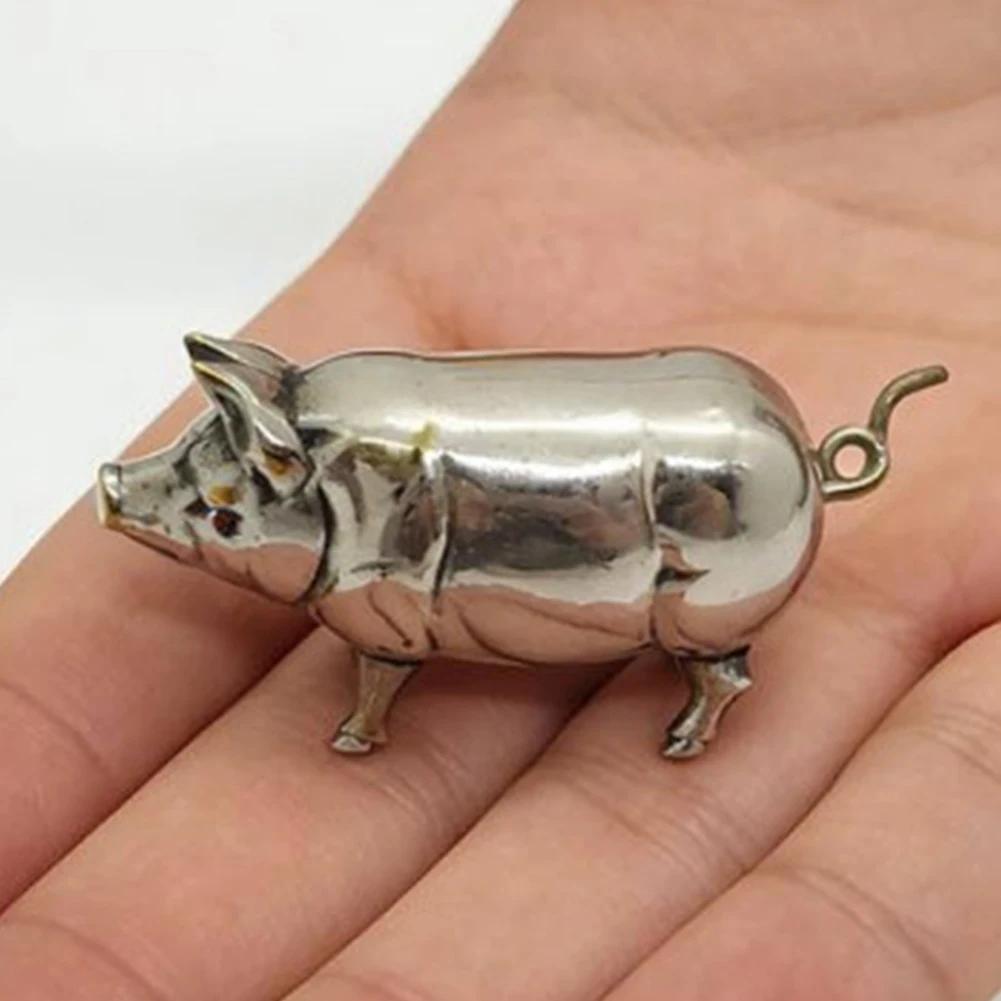 Vintage Pig For Mini Tape Measure Charming Collectible Pig-shaped Tape Measure Vintage Pig Retractable Tape