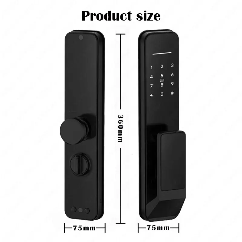 Israel Type Doors TTLOCK ASPP Fingerprint Smart Door Lock Electronic Fingerprint Digital Lock  Alexa Google Home