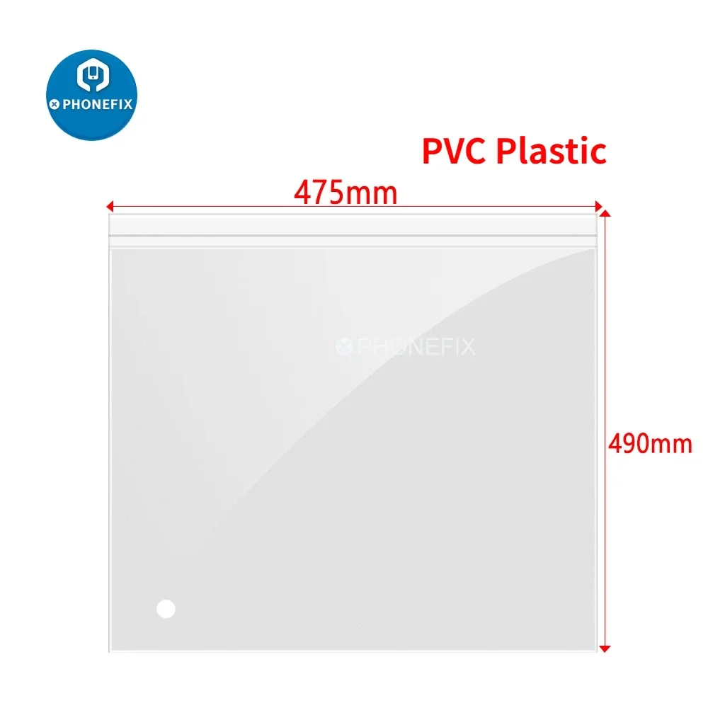 475*490mm Multifunctional Standard Microscope PVC Plastic Moistureproof Dust Transparent Cover for Camera Repair Maintenance