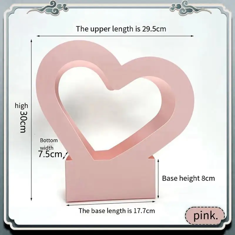 Liefdesmand Hartvormige Valentijnsdag Geschenkdoos Geschenkverpakking Papier Zoet Feest Bruiloft Decoratie Doos Gemakkelijk te gebruiken -A