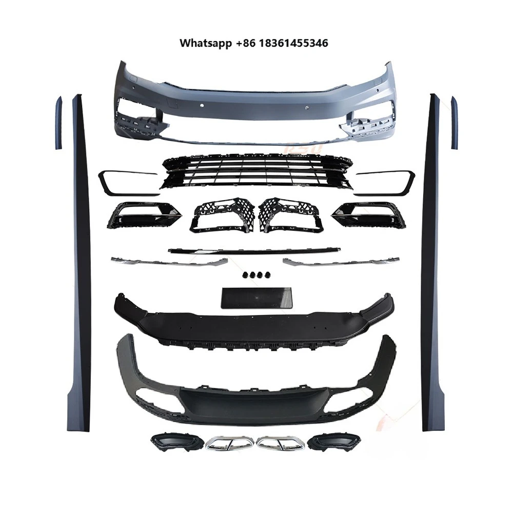 

For V W Magotan B8 Car Bumpers Front Bumper Assy Upgrade B8 R-line 2016-2019 Automobile Surround Appearance Parts