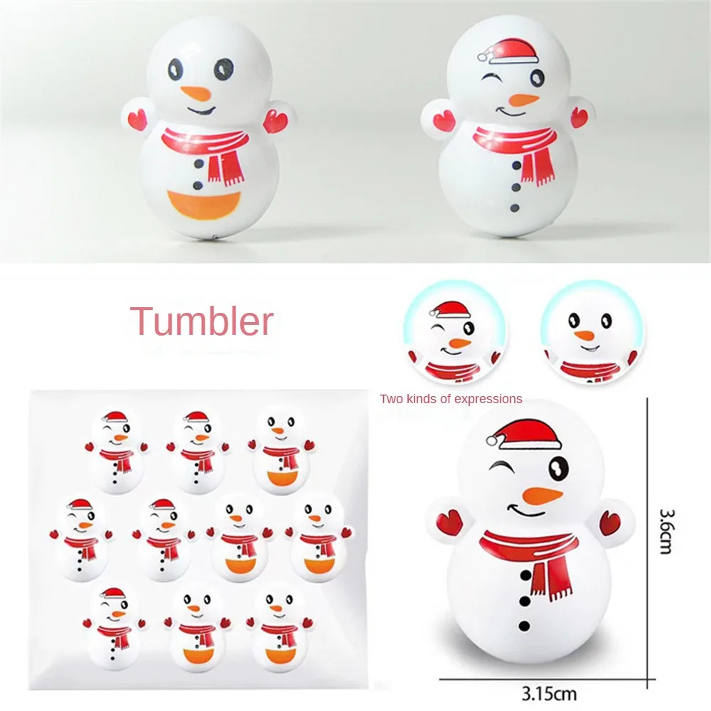 2/4/6PCS Cute Mini Ornaments Educational Toys Mall Toys For Children Baby Development Toys Cute Cartoon Tumbler For Baby