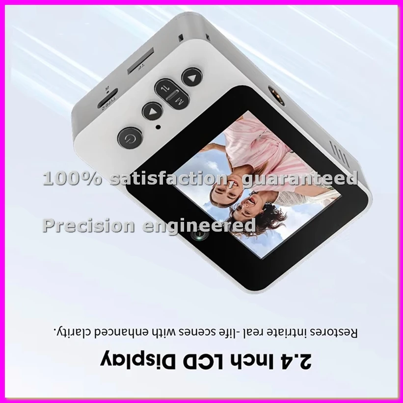 

Цифровая камера с 8-кратным зумом, портативная CCD-камера, 1080P FHD, MP3, музыка, игры, видео, видеоблогинг, селфи-камера для путешествий - ELEC