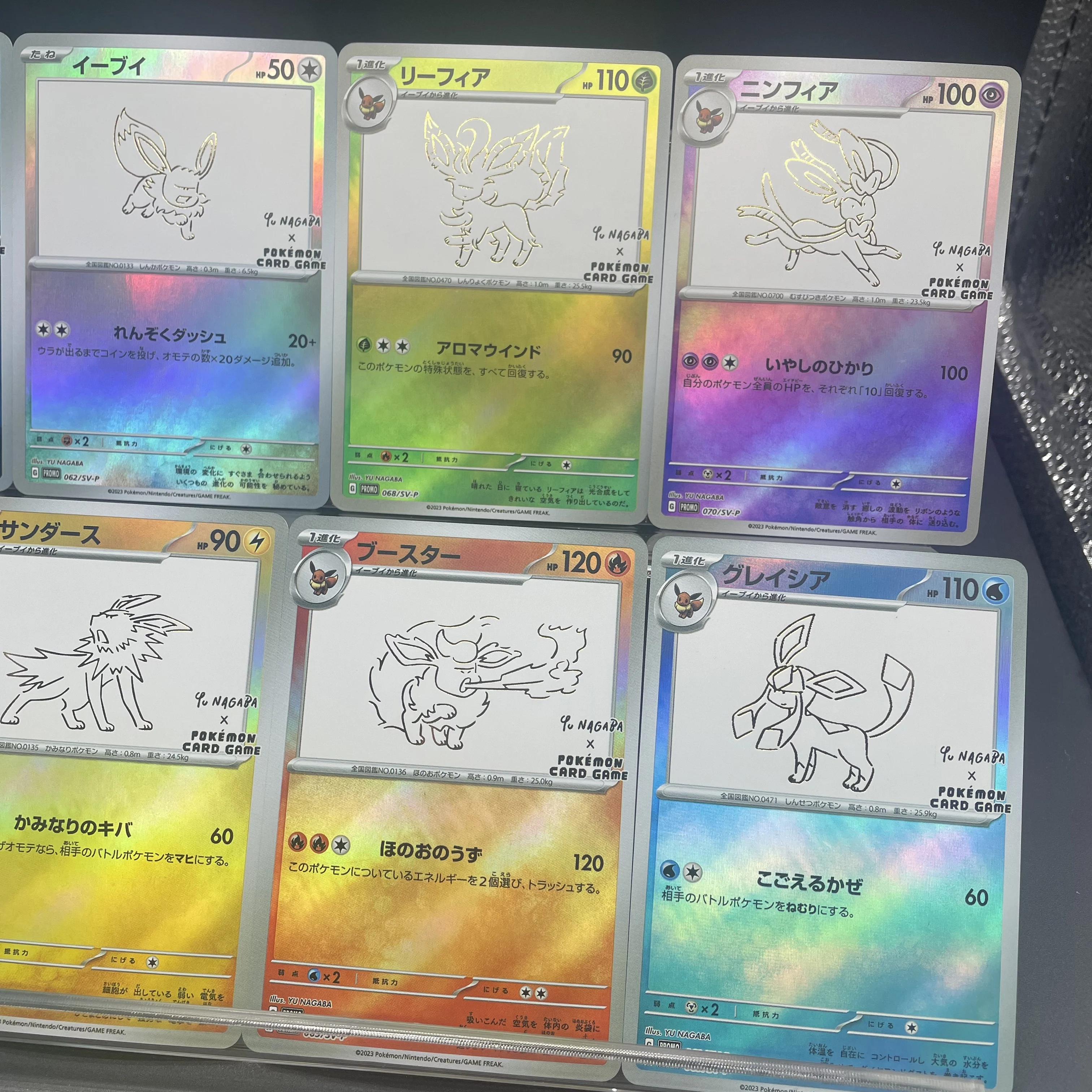 لتقوم بها بنفسك PTCG اليابانية 10 قطعة Flareon Leafeon Eevee Sylveon Glaceon Espeon SV-P بطاقات ترويجية هواية جمع بطاقة فلاش لعبة هدية