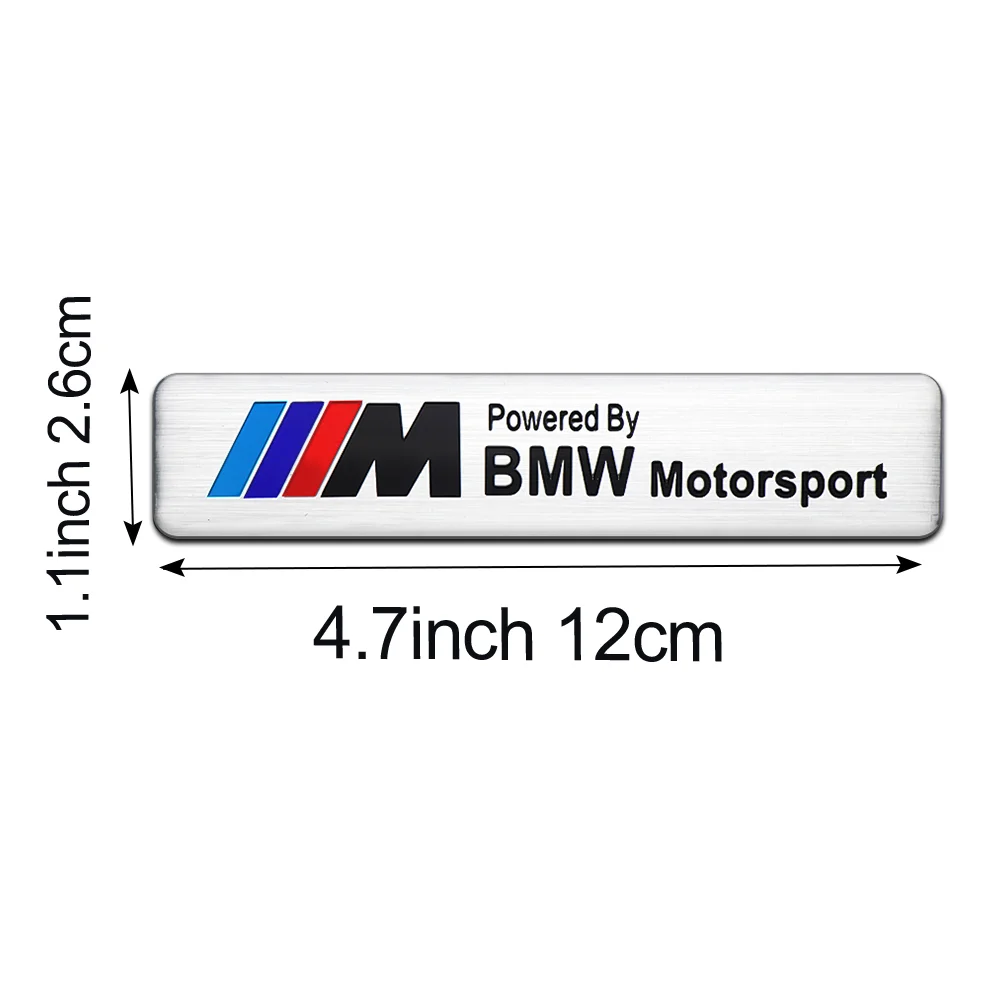 3D Aluminium Auto Abzeichen Körper Stamm Kotflügel Dekoration Aufkleber Für BMW E46 E90 E60 F10 F30 E39 E36 F20 E87 G30 E92 E91 X5 E70 F11