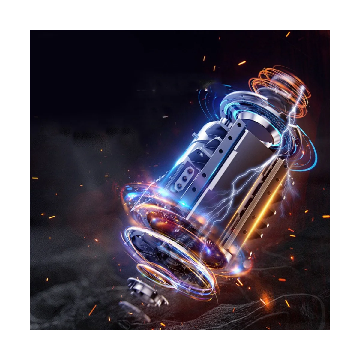 Aspiradora inalámbrica para coche, aspirador de mano de succión fuerte, portátil de doble uso para coche, hogar, escritorio, sala de estar, B