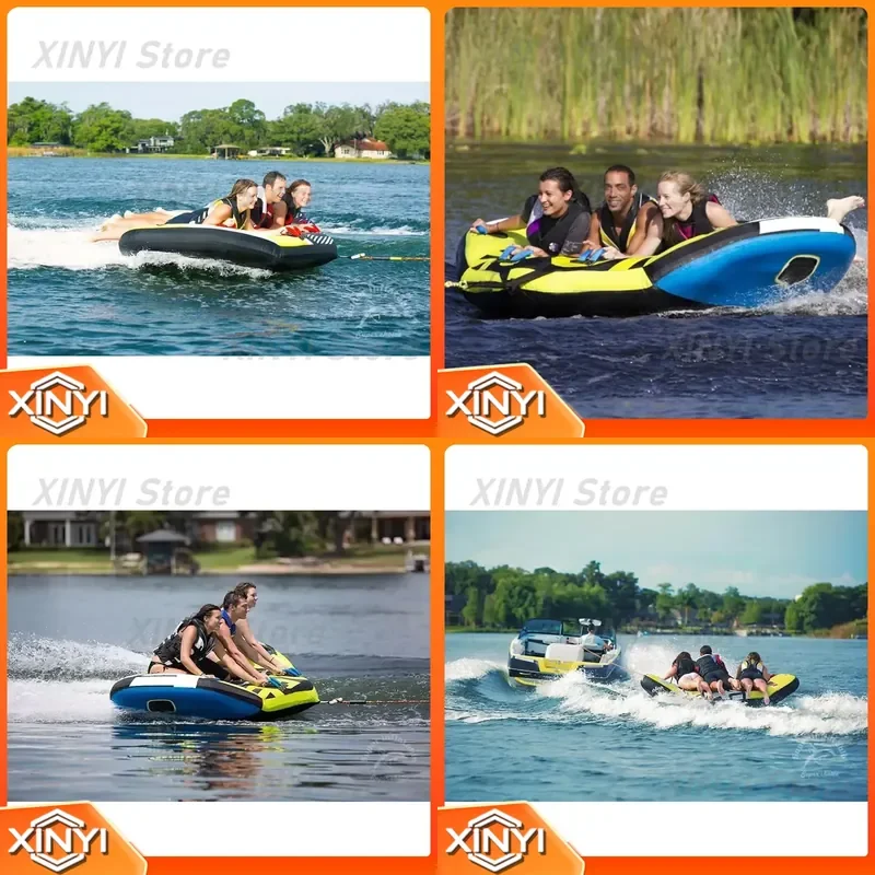 Infla Towable Water Toys for Water Sports Equipment for Boating Swimming Lake Beach Activities Inflatable Tube Raft for
