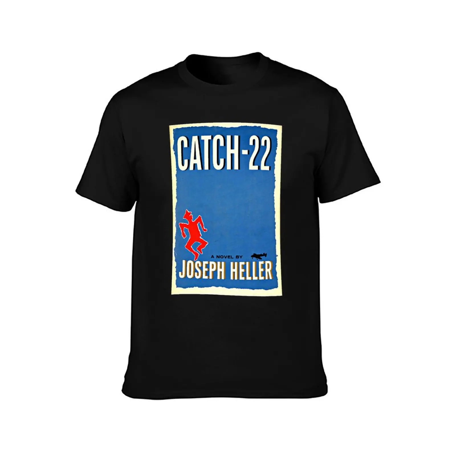 Catch 22 by Joseph Heller Book Cover T-Shirt cotton graphic tees cheap stuff funny t shirts for men