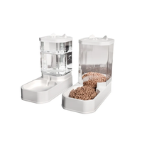 Dog Automatic Feeder Transparent Automatic Gravity Cat Water Bowl High Capacity Food Storage Container Cat And Dog Accessories