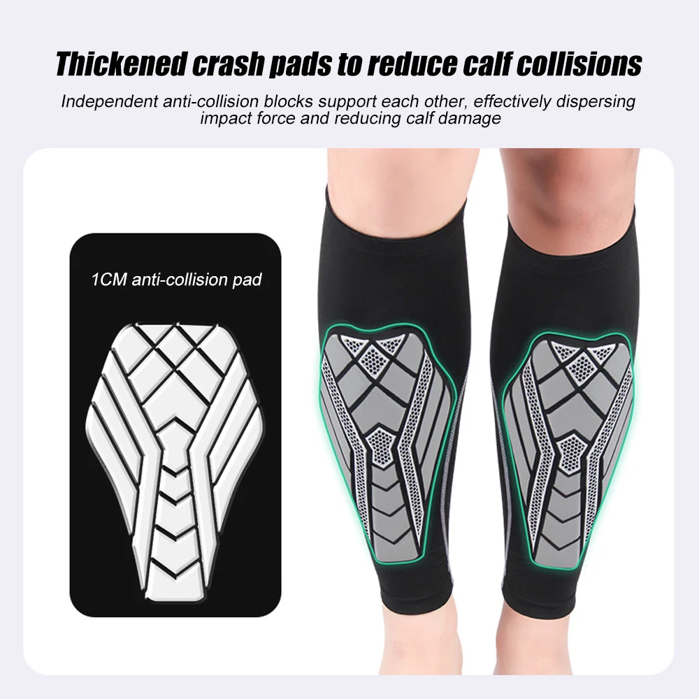 1 Pcs Professional Calf Compression Sleeves with EVA Pad - Leg Sleeve and Shin Splints Support for Varicose Veins, Running, Home