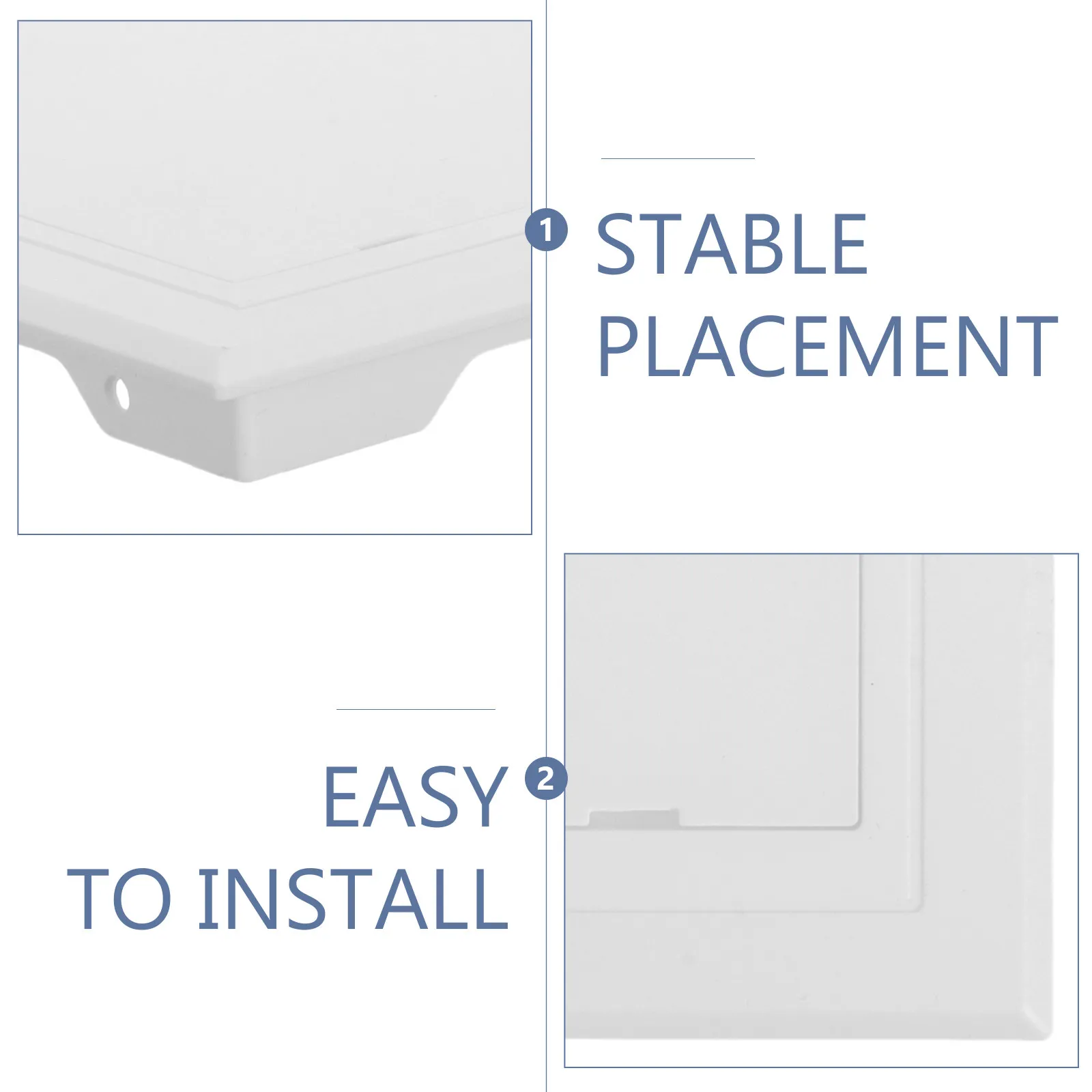Plastic Wall Hole Cover Plate Drywall Access Panel Door 6x6 Inch Ceiling Plumbing Inspection Access Panel Drywall Hole Cover view 2