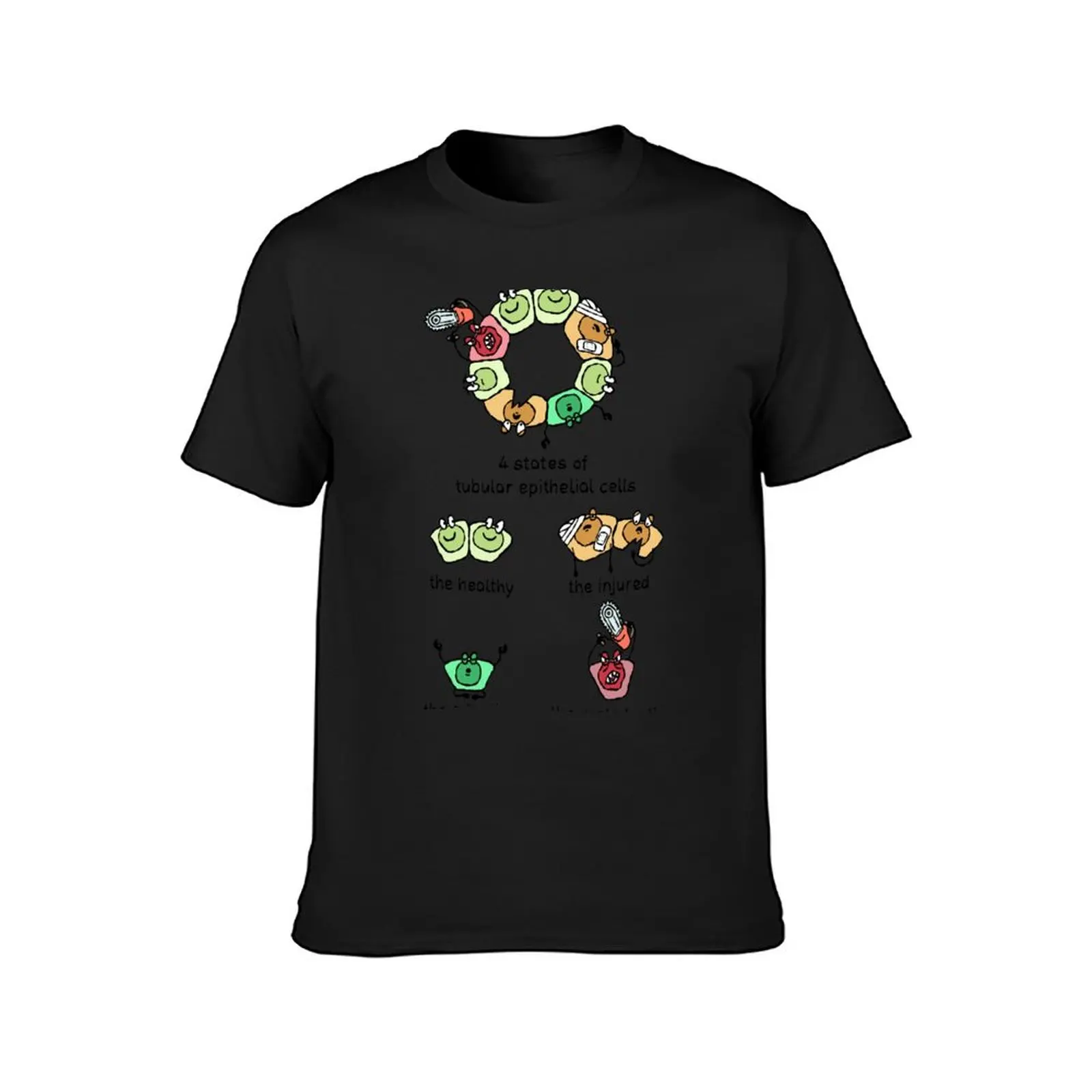 Tubular epithelial cells T-Shirt plus size tops quick drying mens vintage t shirts