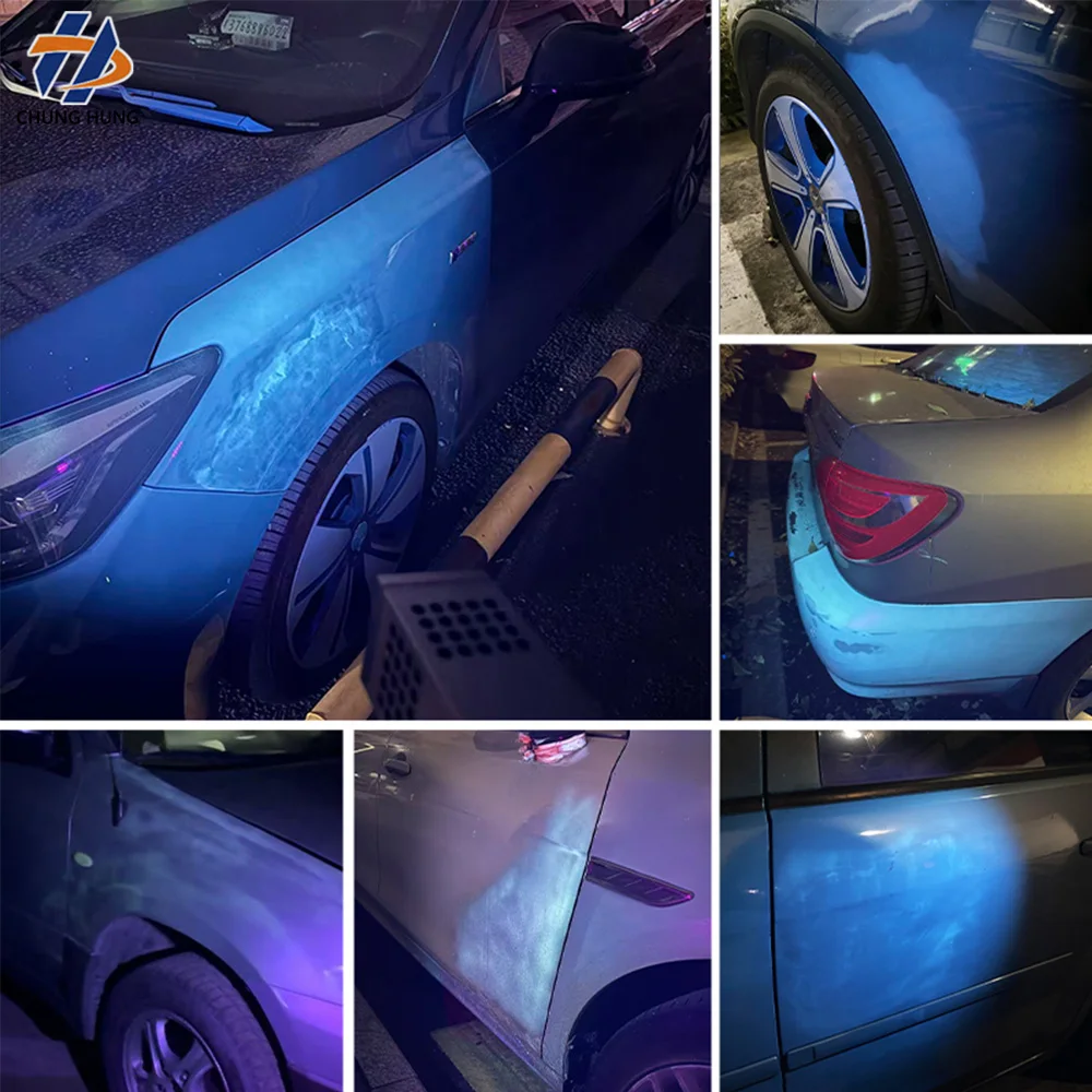 80W Handheld 365nm UV LED Light Car Paint Defect Detection Lamp Automotive Metal Paint Spray Quick Drying Curing Lamp
